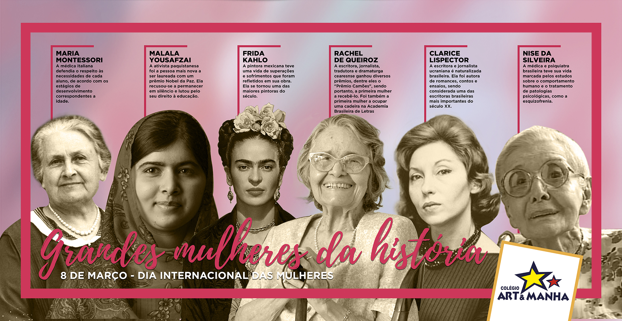 Colégio Art e Manha lança a semana das Mulheres