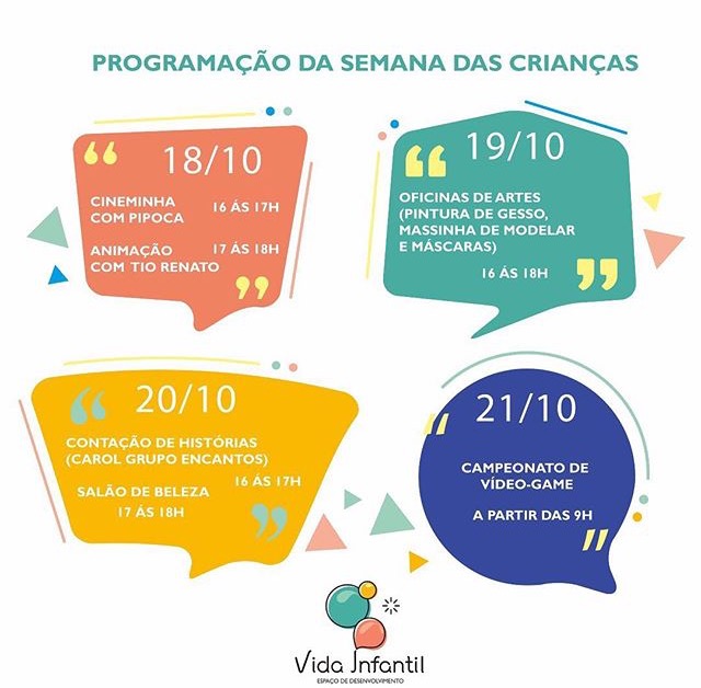 Vida Infantil promove semana da criança