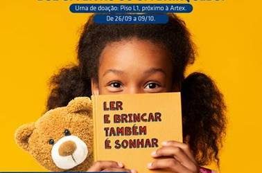 Campanha arrecada livros e brinquedos para doação no Dia das Crianças