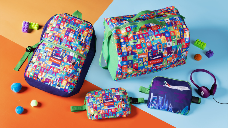 Nova linha de brinquedos, bolsas e mochilas colecionáveis da Emirates para crianças