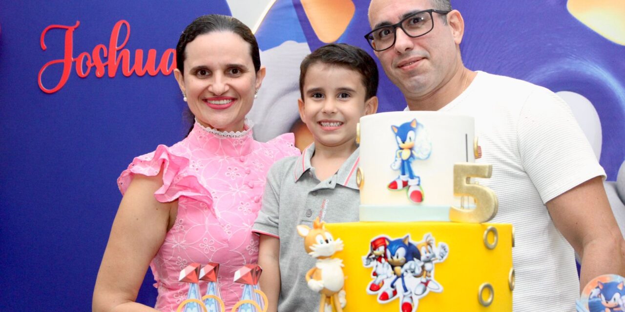 Diversão e alegria marcam a festa de 5 anos do Joshua no Arca Play Parque