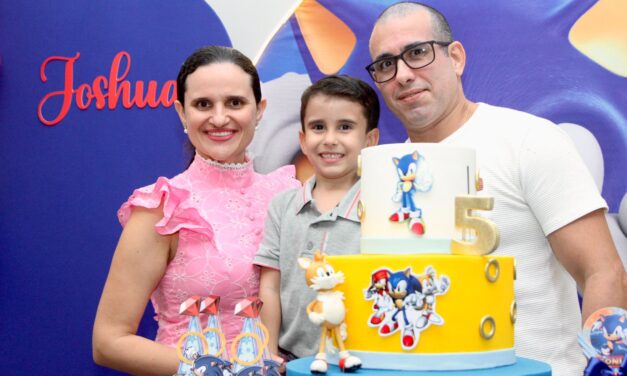 Diversão e alegria marcam a festa de 5 anos do Joshua no Arca Play Parque